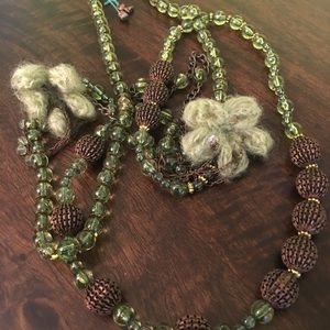 COPY - Lollipops Paris long beads/wool sweater necklace